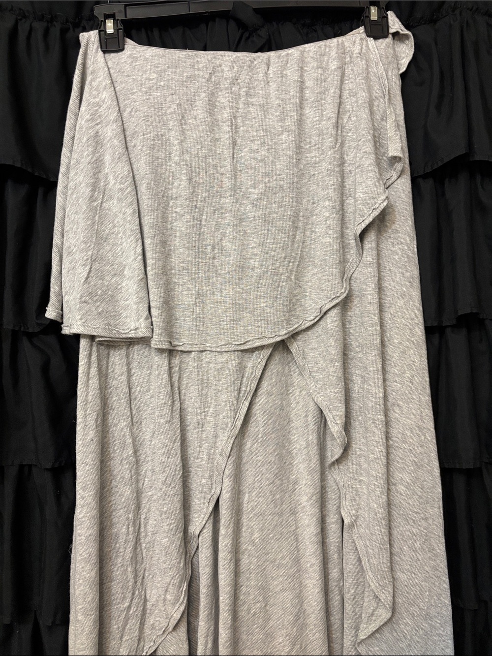 Free People light gray beautiful flowing strapless tunic